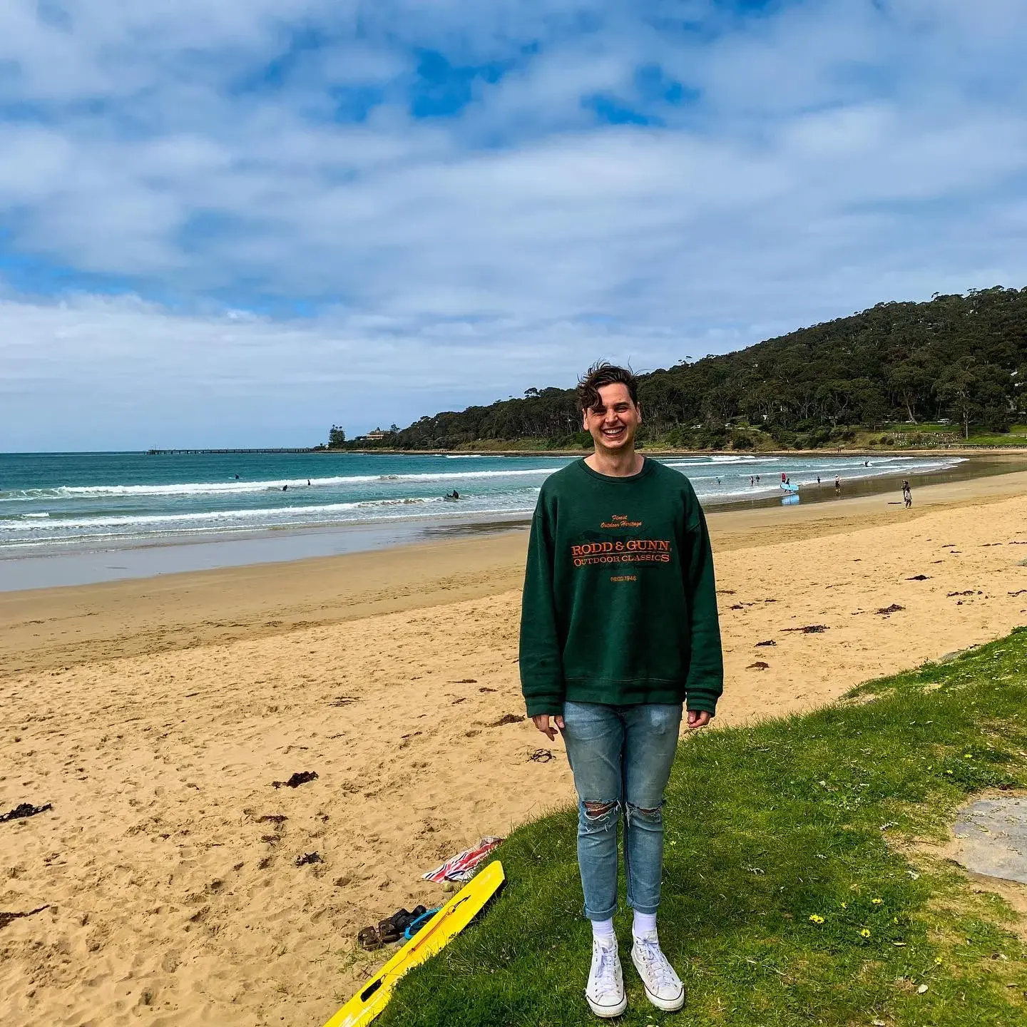 Adam at Lorne, photographed and posted on 28 September 2020 — temporary story photo