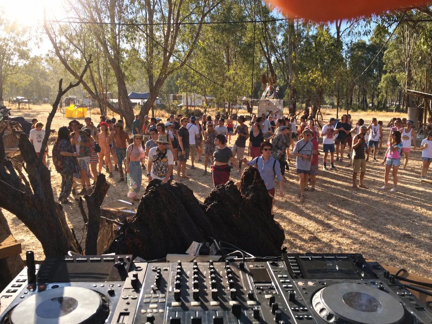 A crowd at one of Adam’s early DJ events